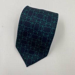 Burberry Black and Green Tie